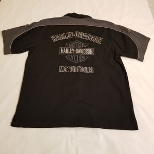 Harley-Davidson Men's Collared Short Sleeve Shirt